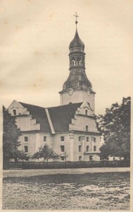 Die ehemalige evangelische Kirche - heute Herz Jesu Kirche der katholischen Gemeinde zu Nowy Tomysl - Quelle: Kurzgefasste Chronik