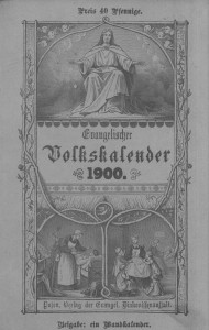 Volkskalender 1900 - Quelle: Großpolnische digit. Bibliothek Poznan