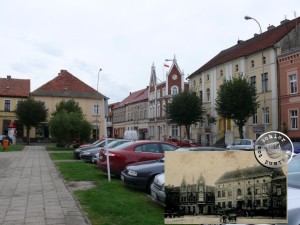 Buk - die Gebäude des Rathauses und der Apotheke (2)