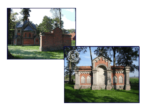 Die alte Grabstätte derer von Pflug auf dem Gelände der ehemaligen evgl. Kapelle in Brody - Bilder: http://cmentarze.oledry.pl/galeria.php?katalog=1202