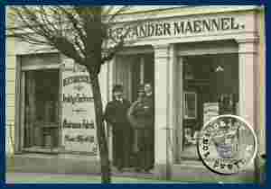 Neutomischler Drahtgeflechtwerk und Matratzen-Fabrik - Neuer Markt 52 / Bildausschnitt Privatbesitz Maennel Archiv