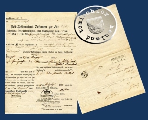 Die Original Urkunde aus dem Jahr 1853 / Privatbesitz